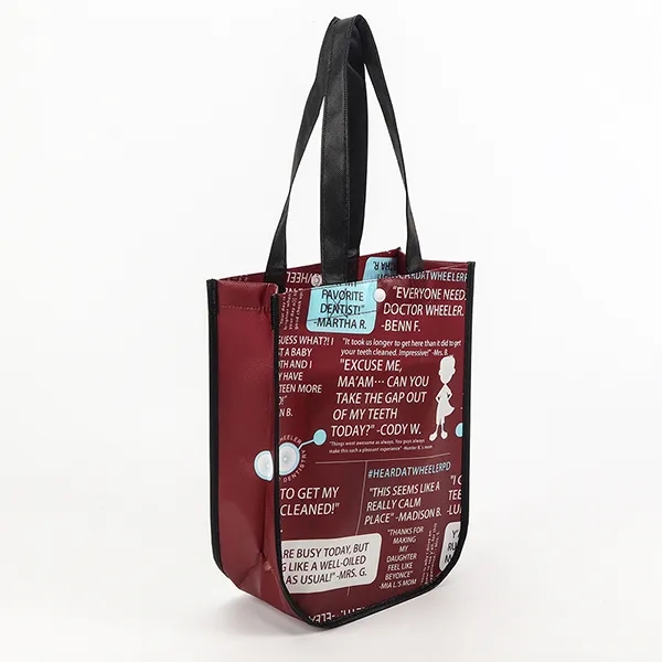 Gloss Laminated Non-Woven Gift Tote -9x12x4.5 3