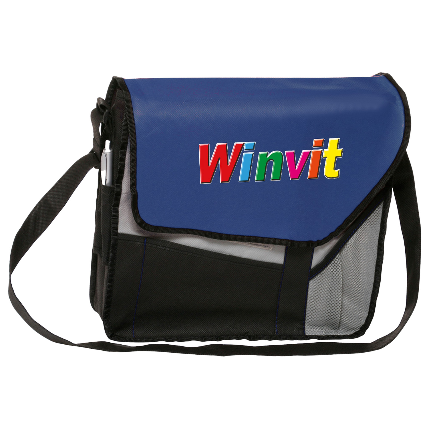 Messenger Bag - Slant flap Laptop bags w/ Shoulder strap 3