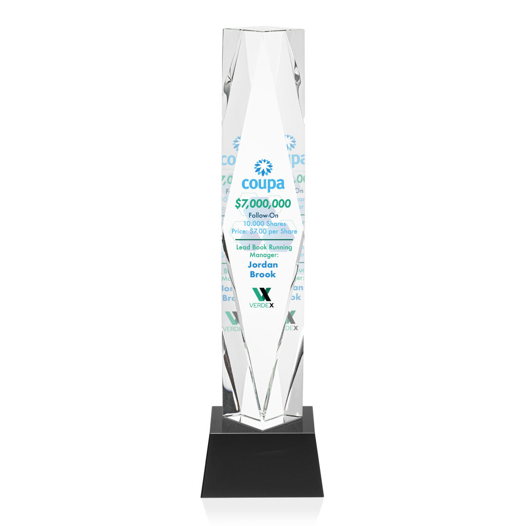 Toscana VividPrint™ Award on Base - Black 4