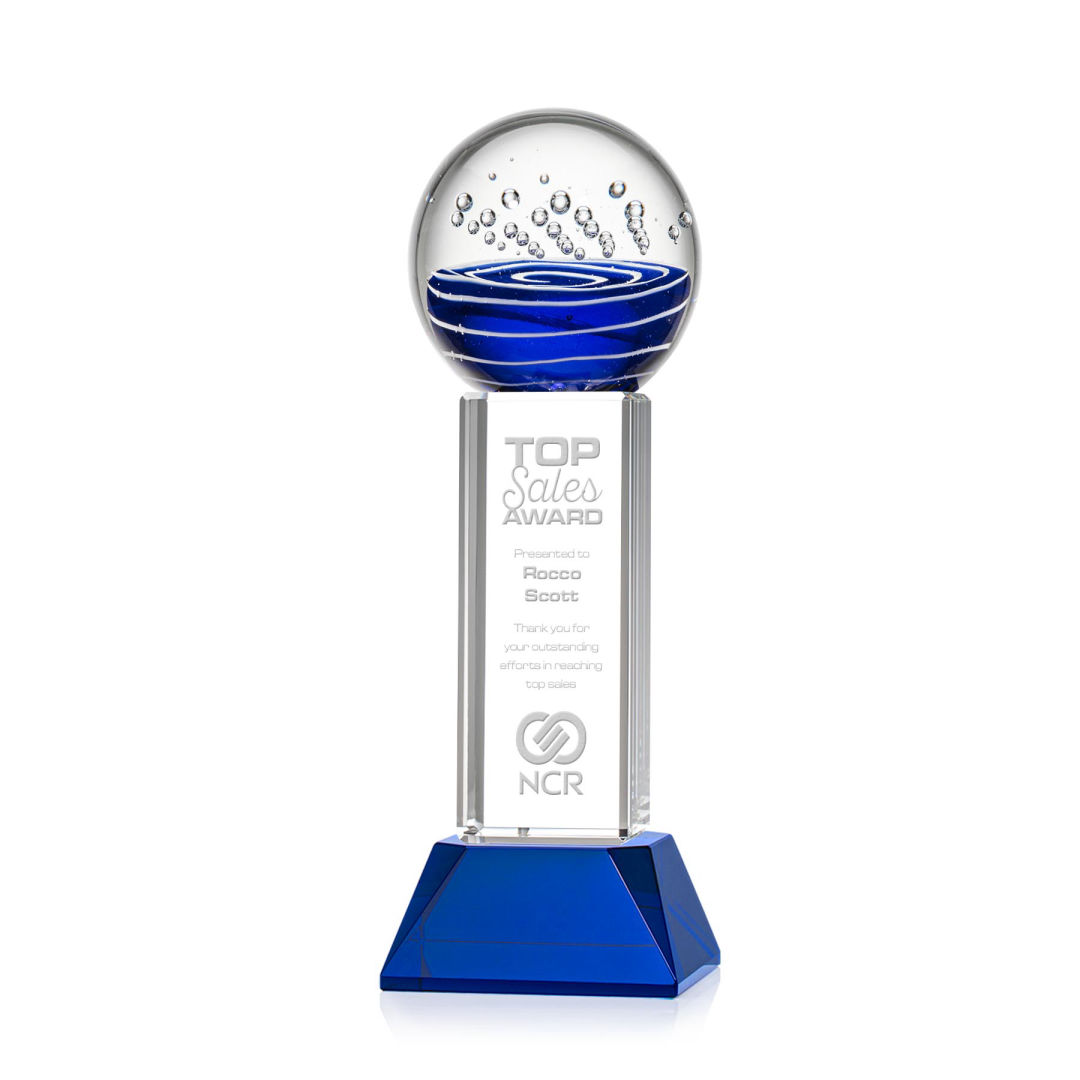 Tranquility Award on Stowe Base - Blue 5