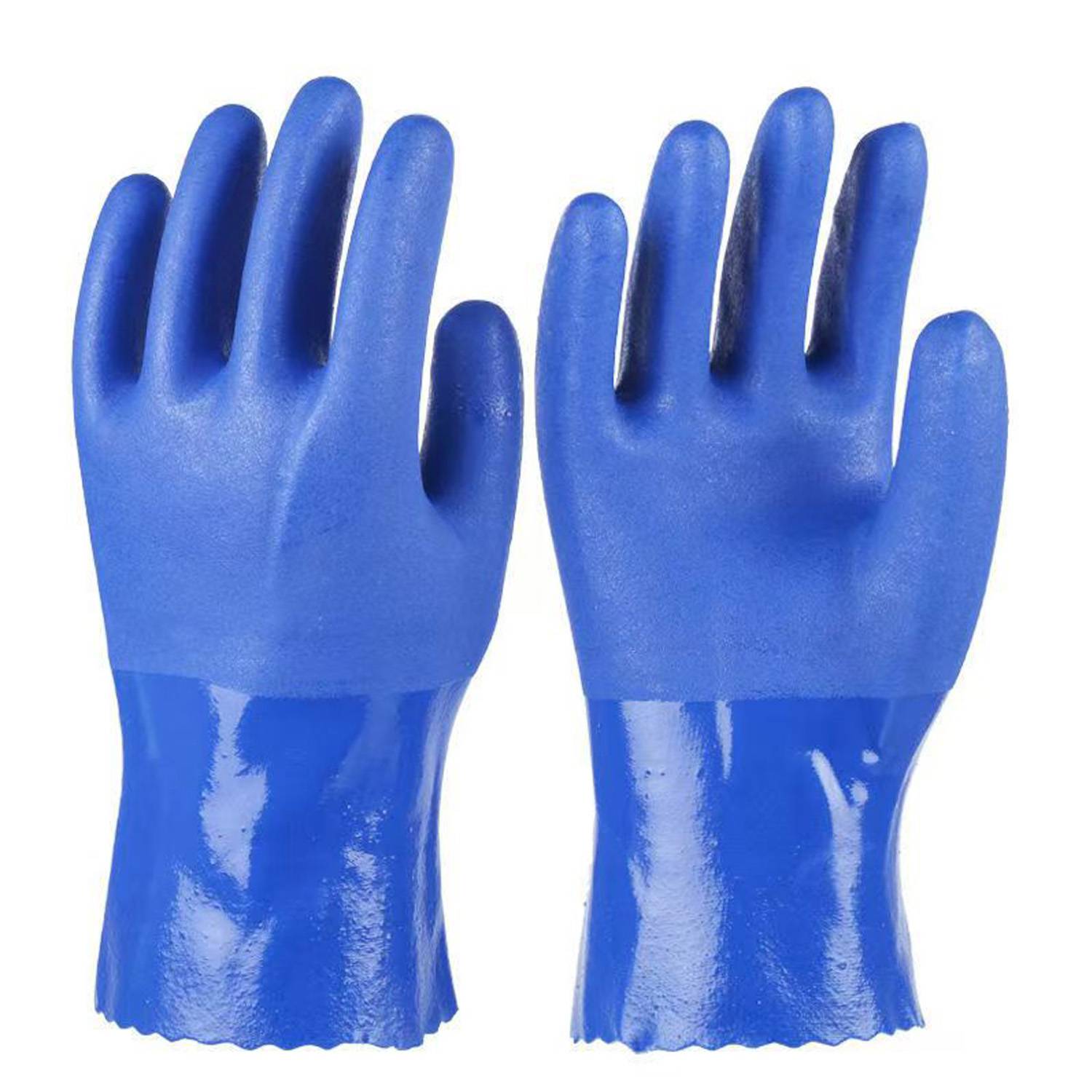 Waterproof Oil-Resistant PVC Work Gloves 3