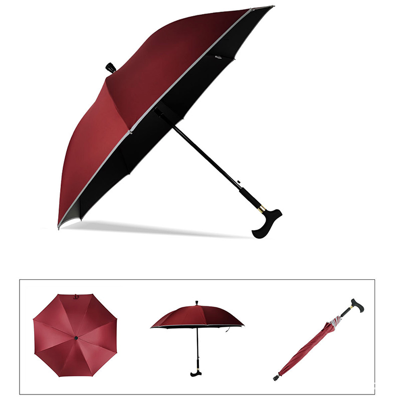 Elderly crutch umbrella sun protection non-slip umbrella 4