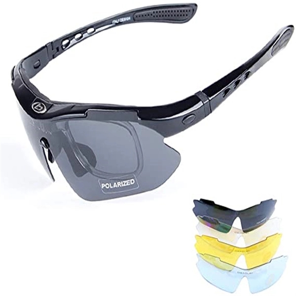 Polarized 5 Lens Sports Sunglasses 6