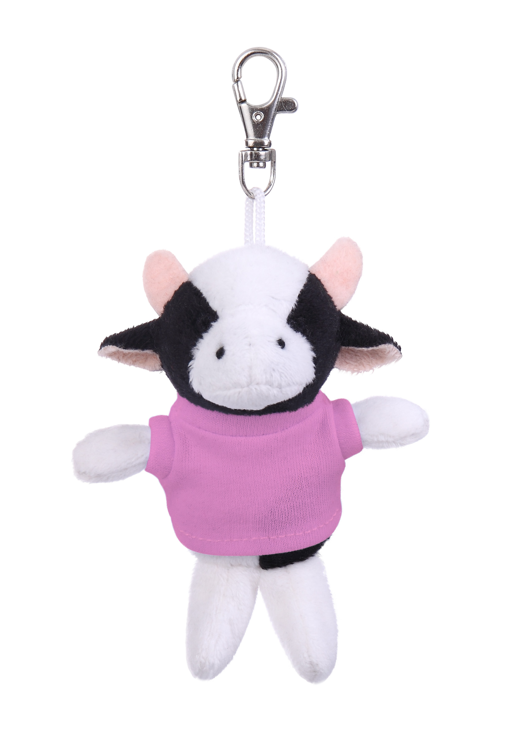 Soft Plush Cow Keychain with Tee 11