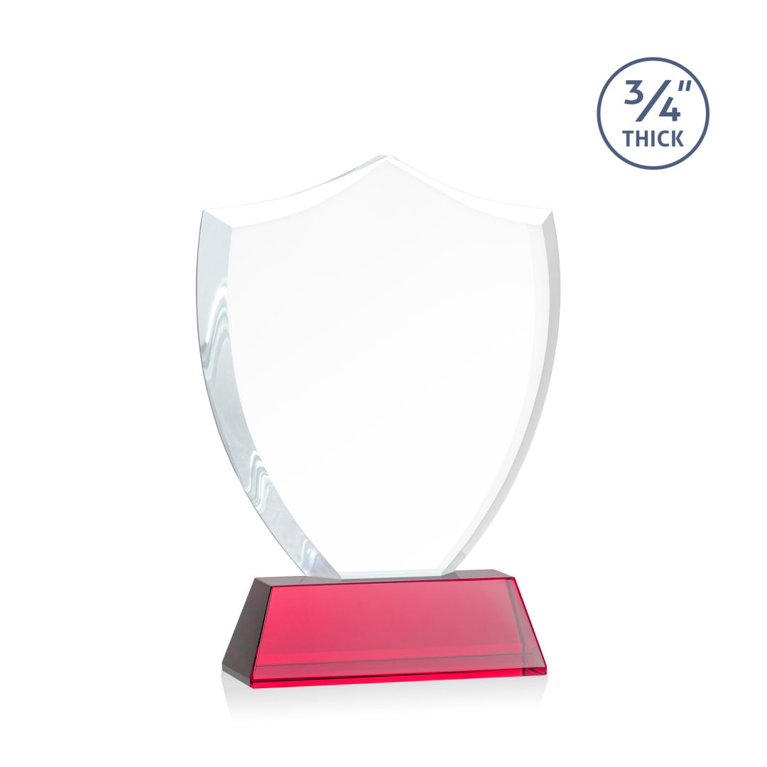 Scudo Shield VividPrint™ Award on Newhaven - Red 10