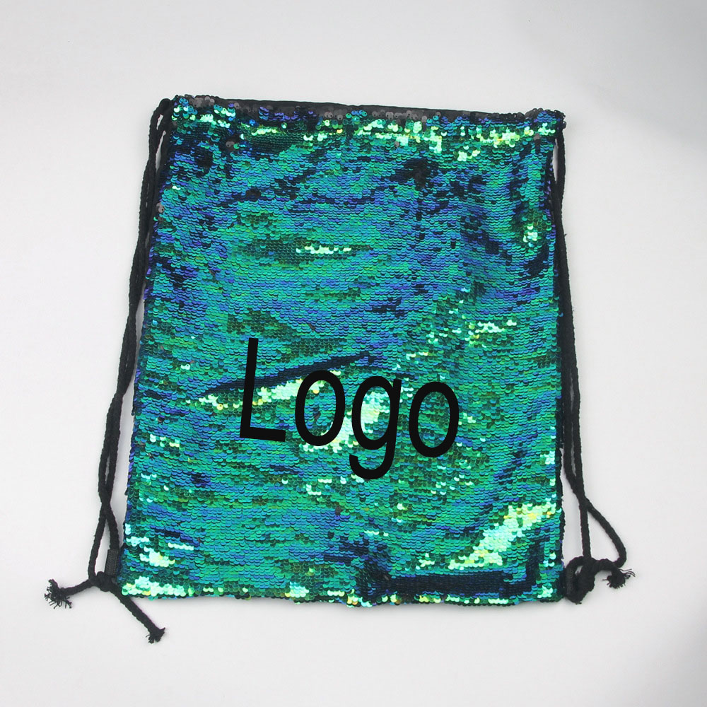 Mermaid Sequin Drawstring Shoulder Bags 1