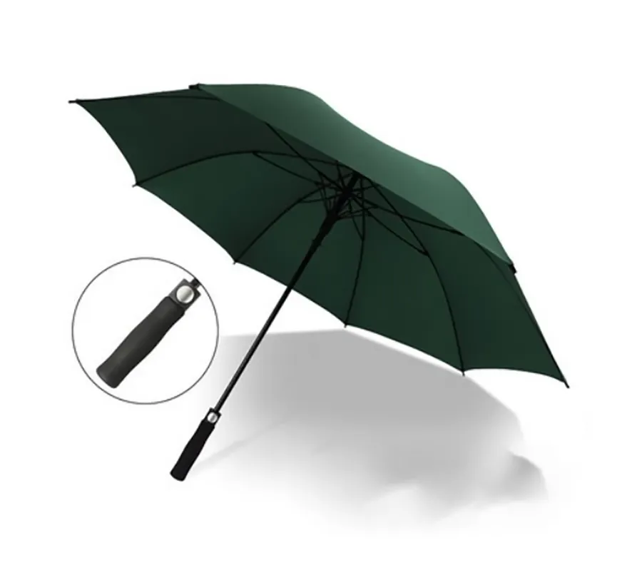 8 Bone 42" Straight Long Handle Business Umbrella 6