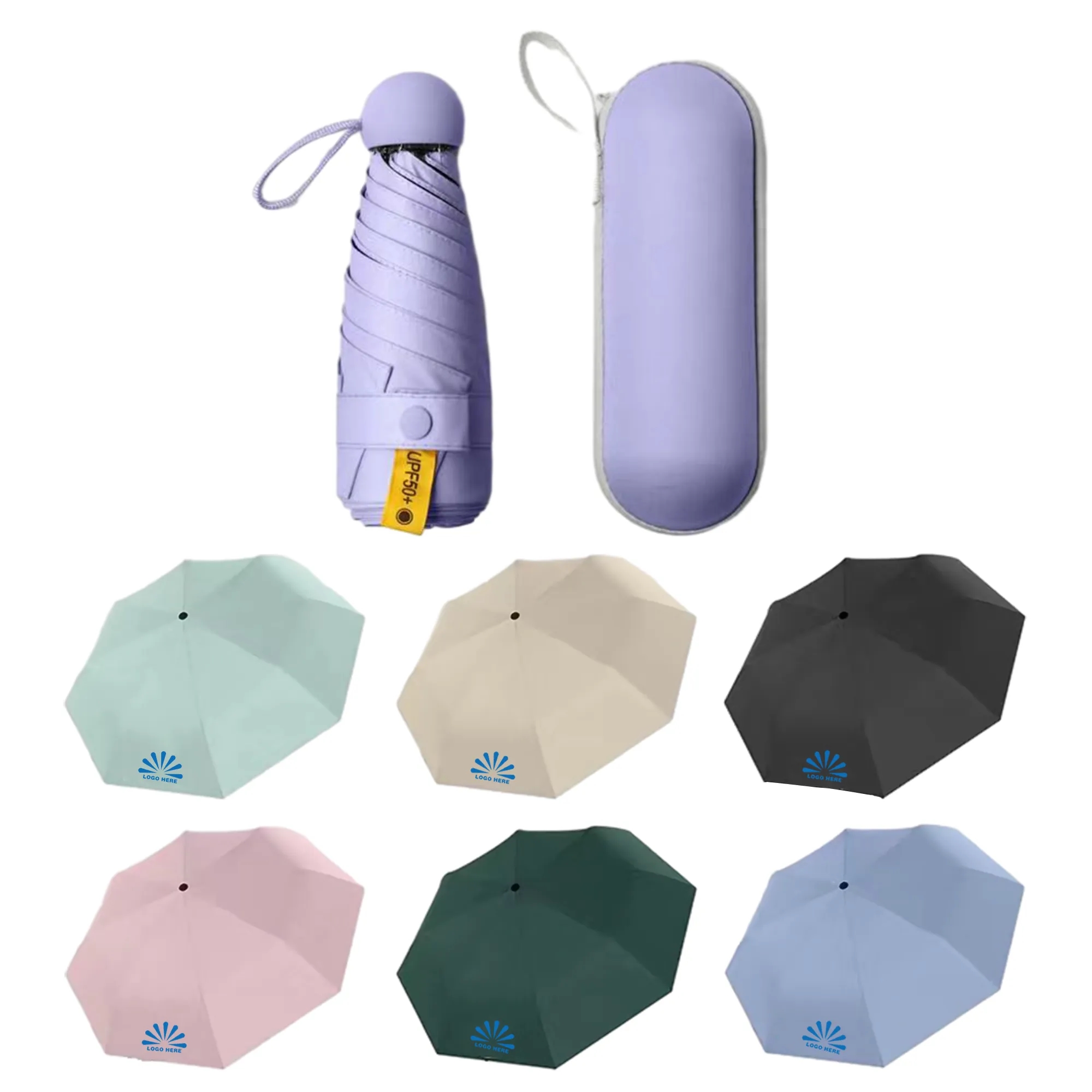 Umbrella with Case Portable Parasol Outdoor 3