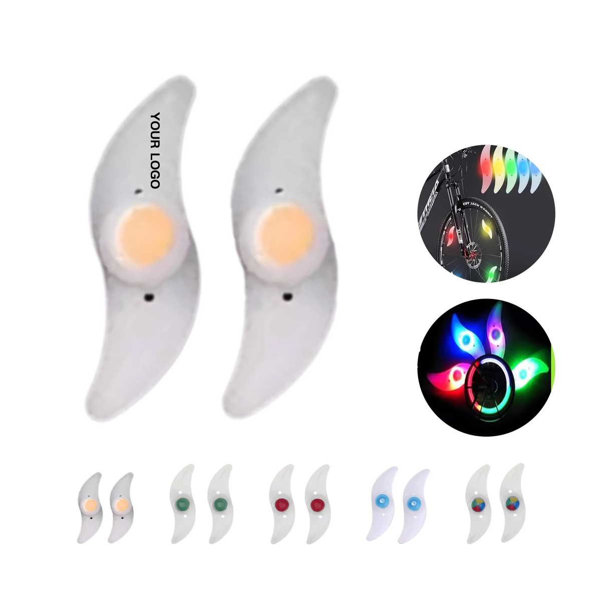 Colorful LED Wheel Lights for Cycling Safety 8
