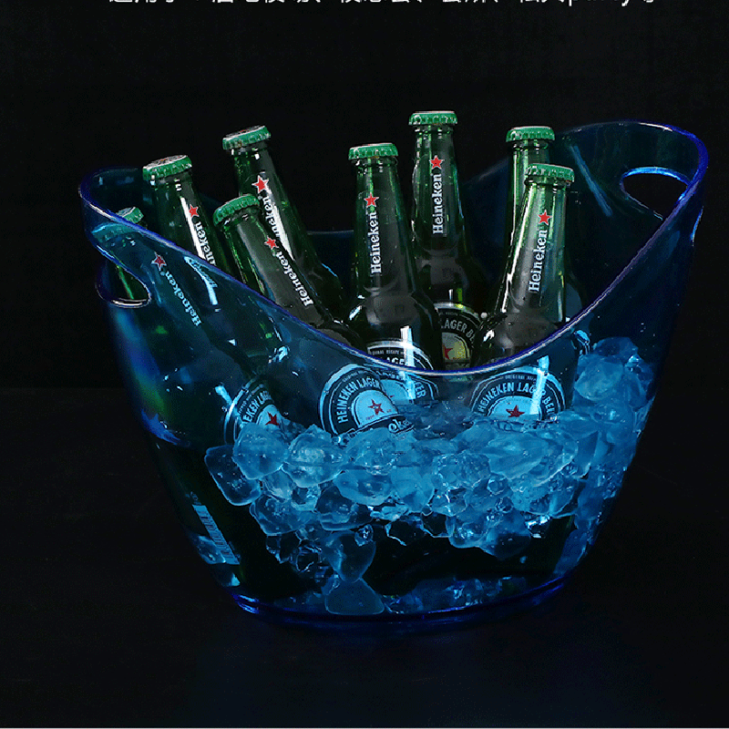 8L Clear Plastic Ice Bucket for Wine Champagne or Beer Bottles 5