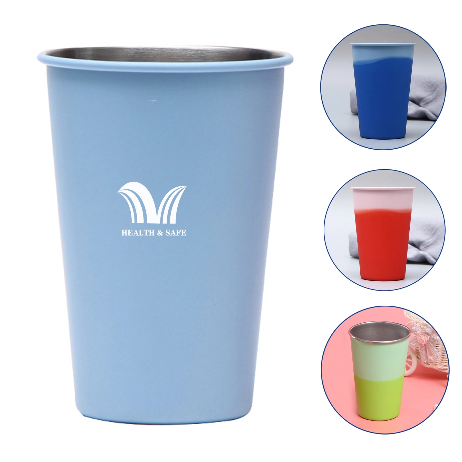 Stainless Steel Color Changing Cups 2