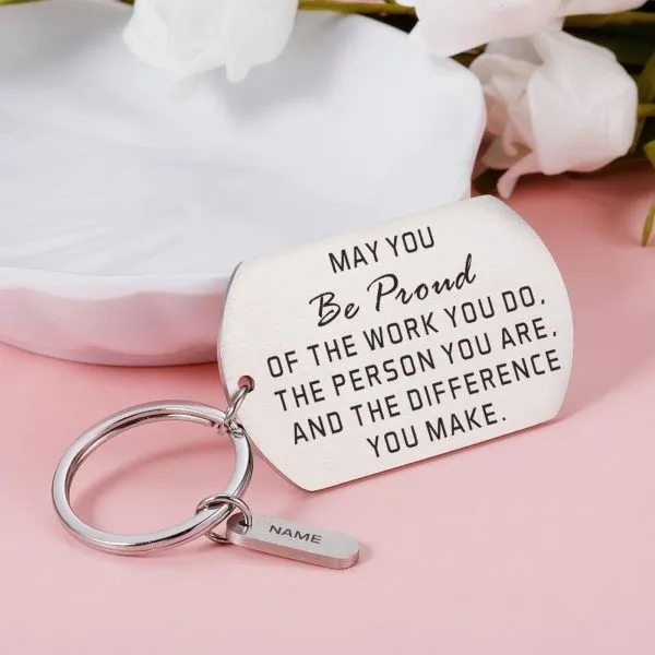 Thank You Gift Personalized Keychains 7