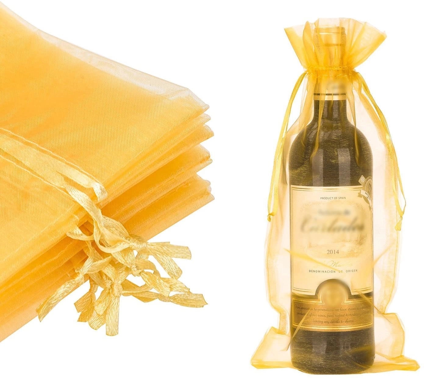 Organza 1-Bottle Wine Bag (With Draw-String) 6