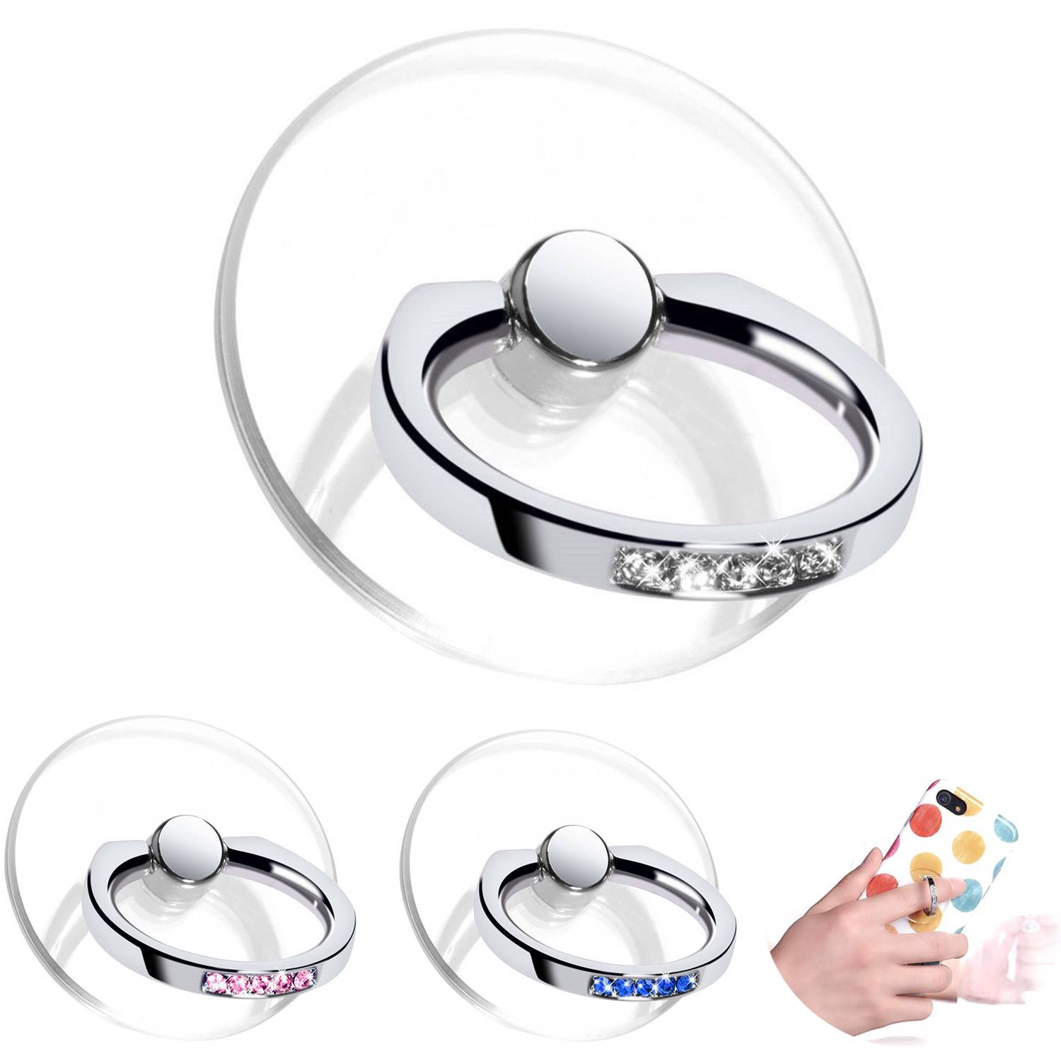 Transparent Ring Phone Holder Stand 5