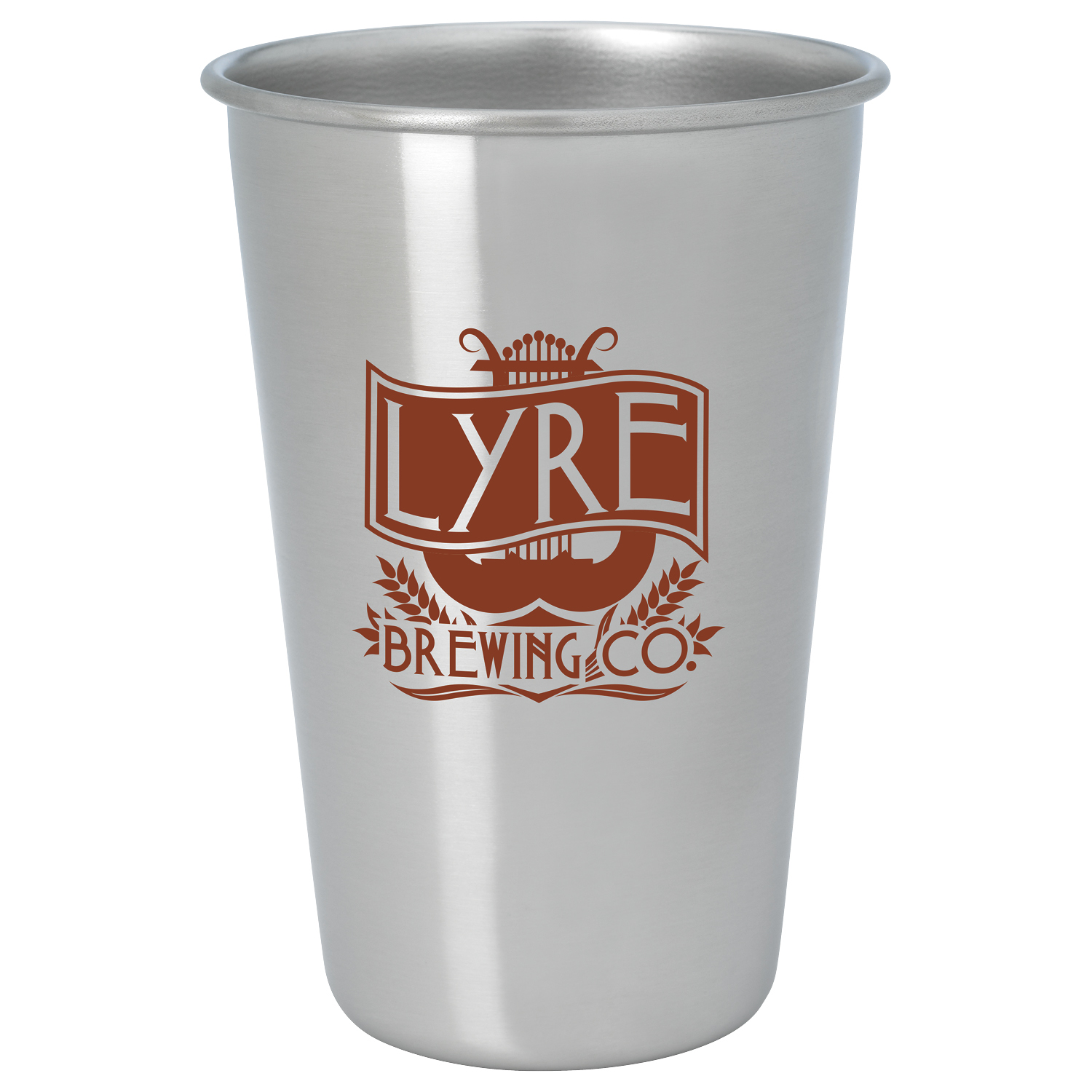 Stainless Pint Glass - 16 oz. 3