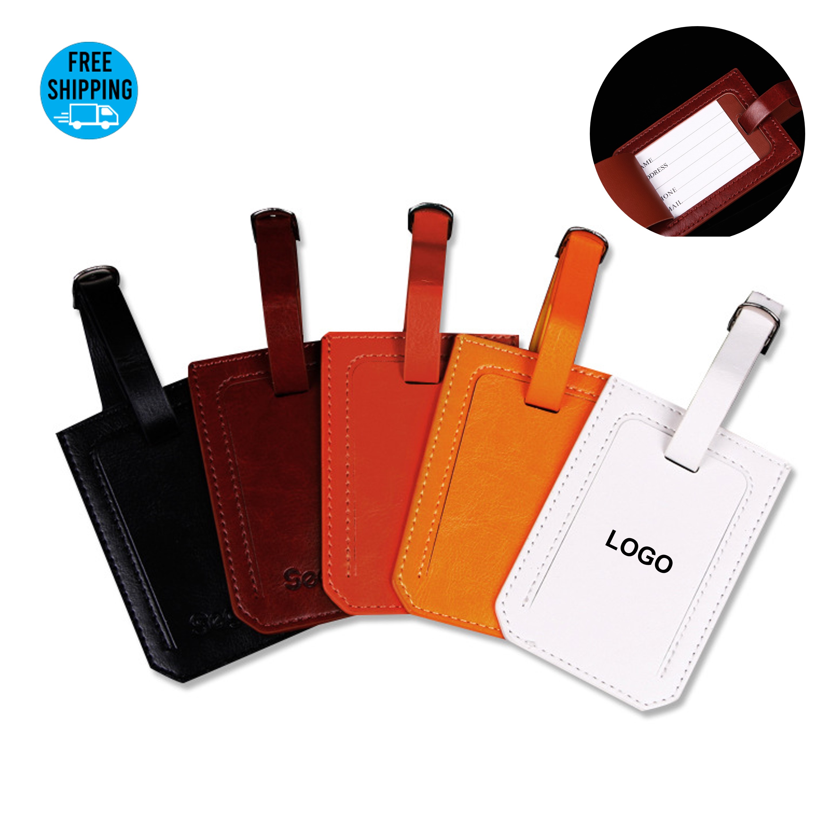 PU Leather Luggage Tag for Suitcase 7
