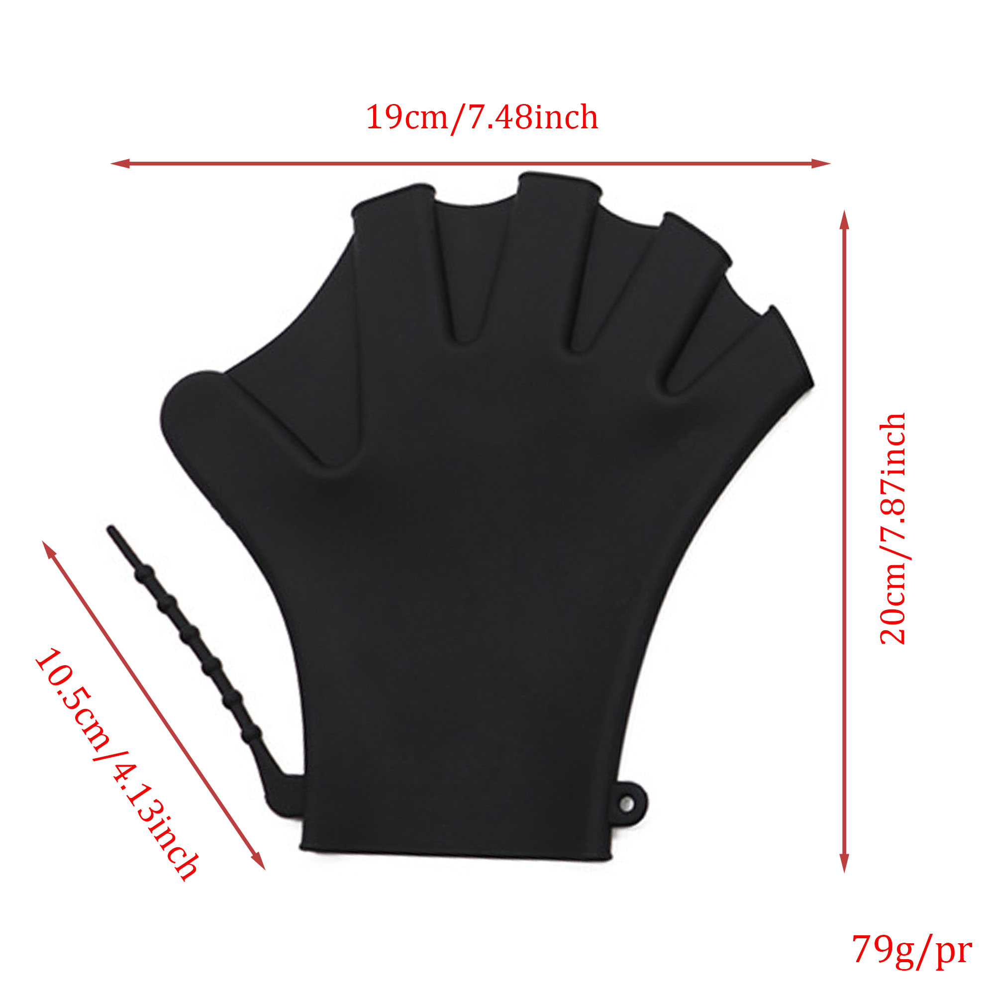 Adjustable Swimming Gloves 5