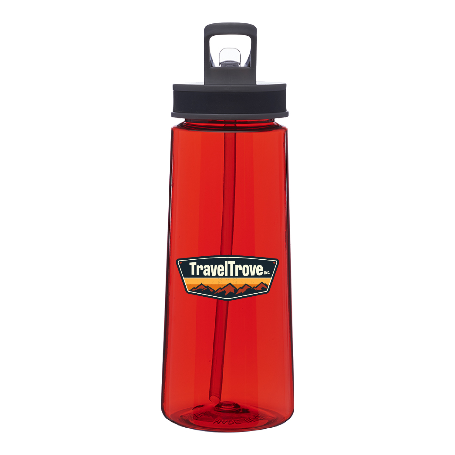 22 oz. Jog Sports Water Bottle (Full Color Imprint) 2