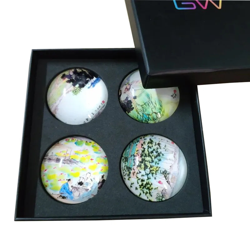 Glass Fridge Magnet Set (Set of 4) 3