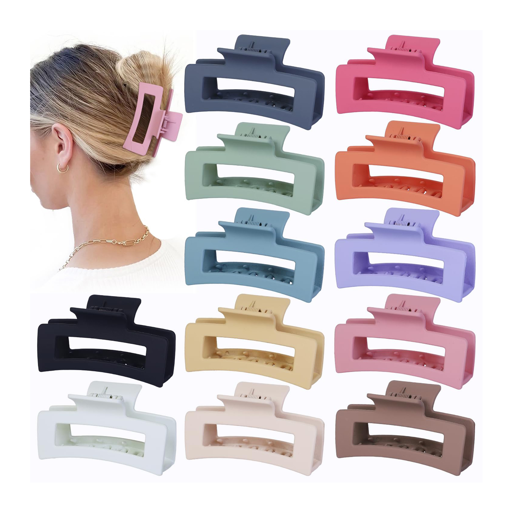 Rectangular Hair Clip 3