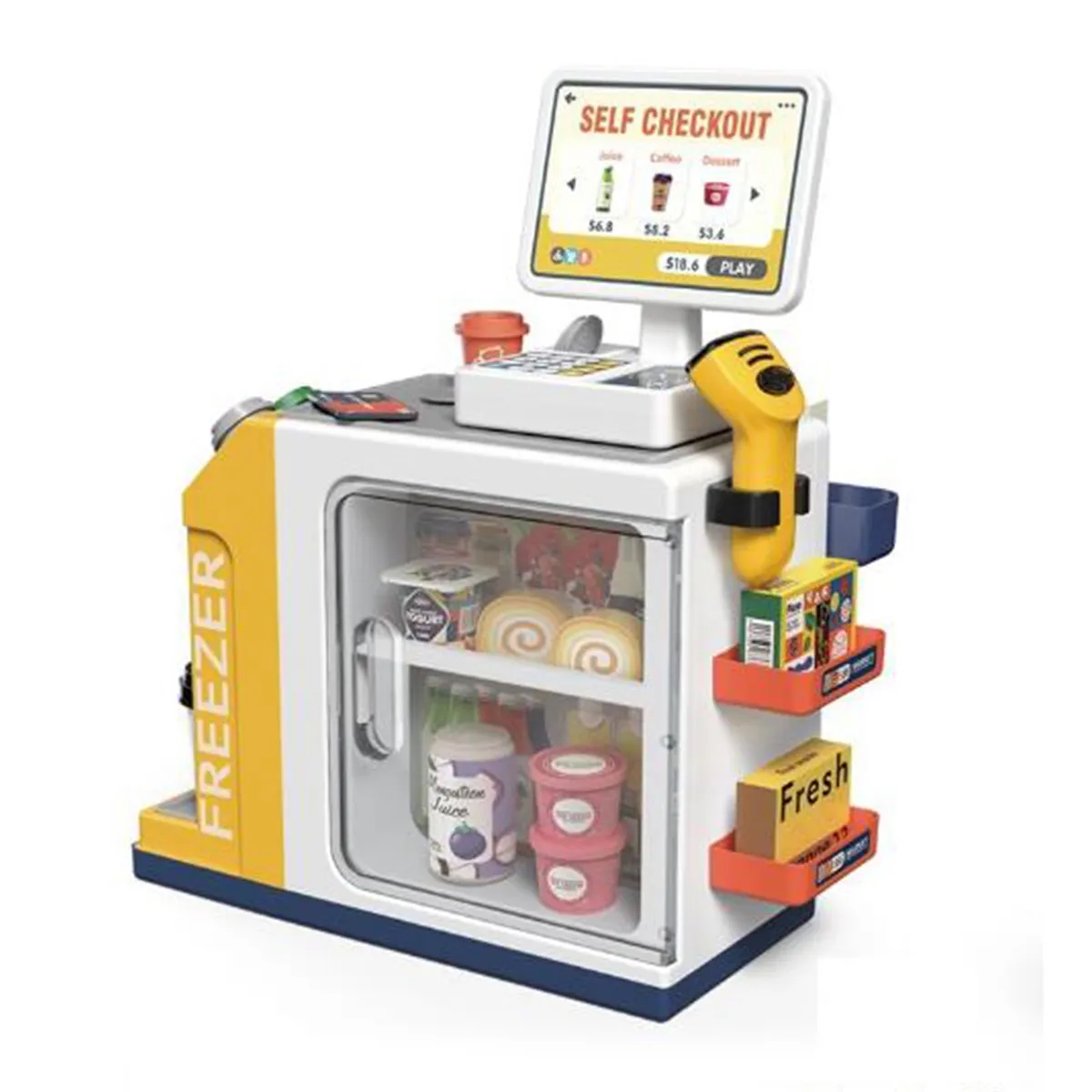 Cash Register Playset for Kids - 46PCS Pretend Play 5