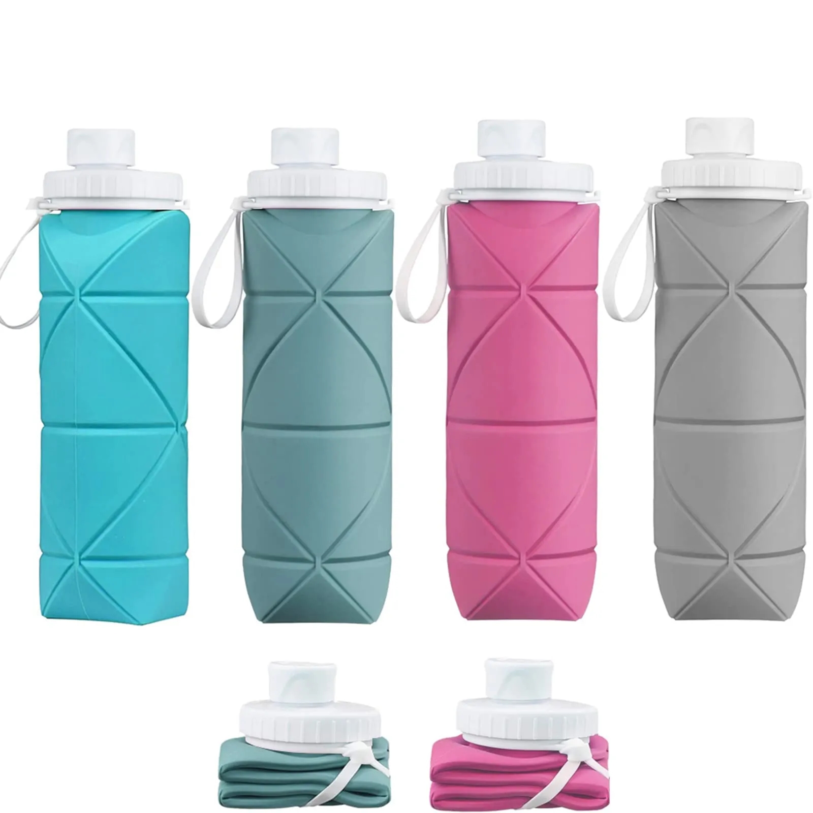 20oz Silicone Collapsible Water Bottle 4