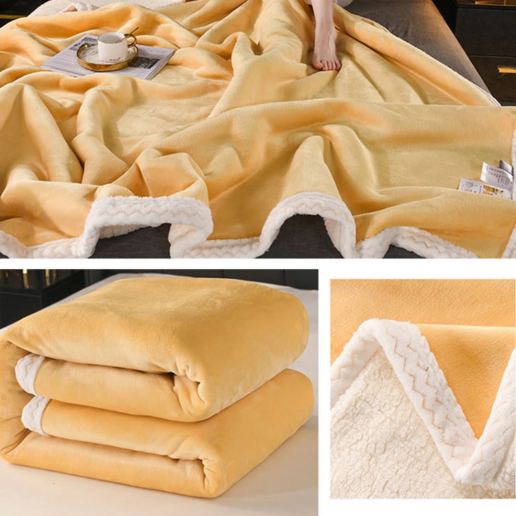 Sherpa Fleece Throw Blanket 6