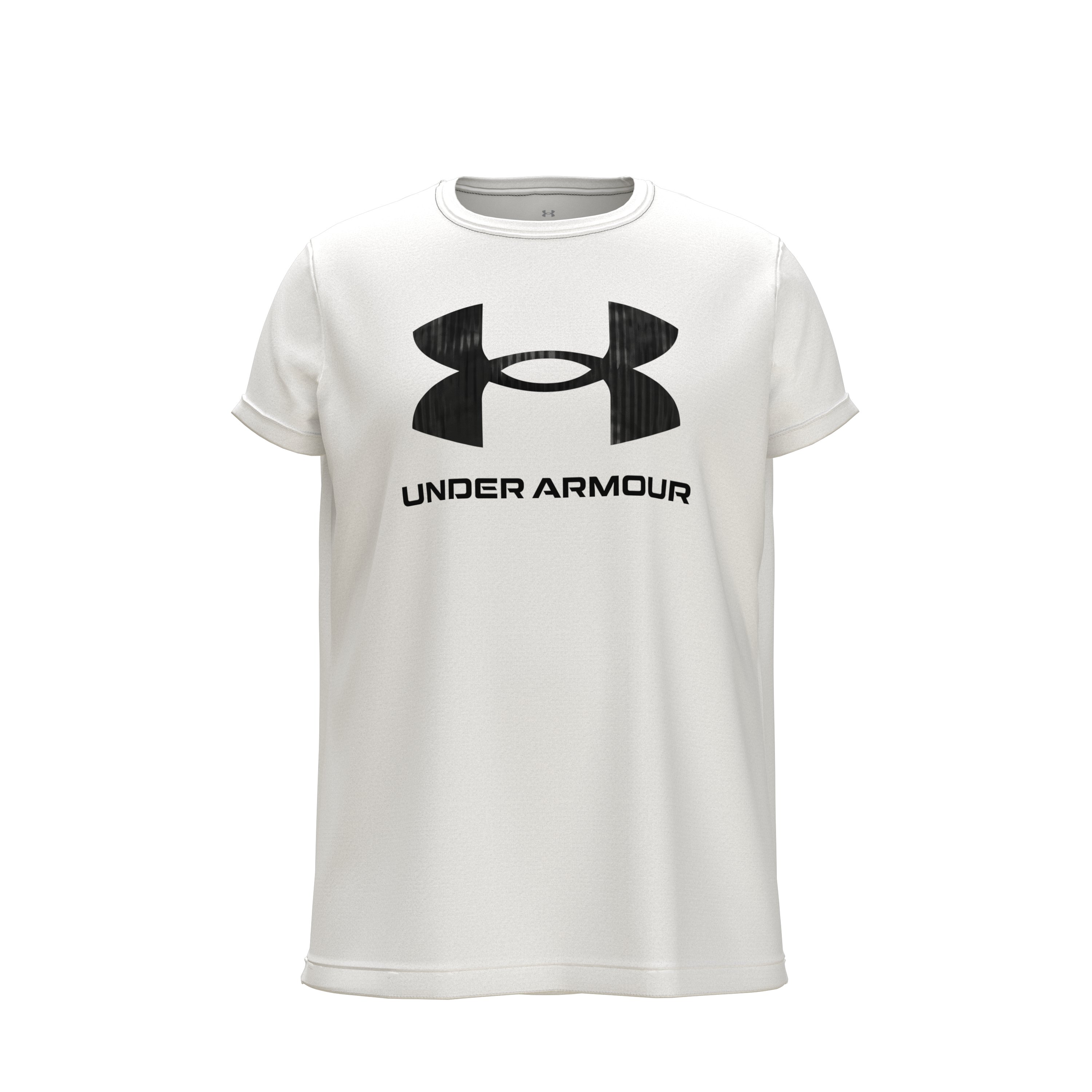 Girls' UA Tech Solid Print Big Logo Short Sleeve 3