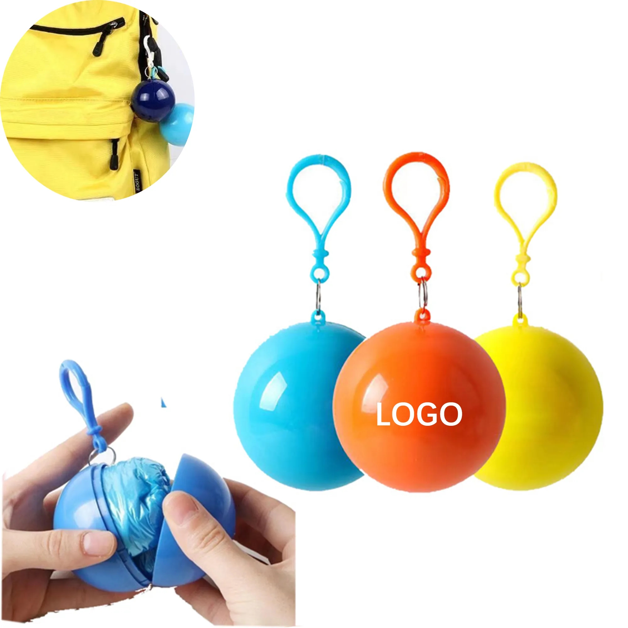 Portable Transparent Disposable Raincoat