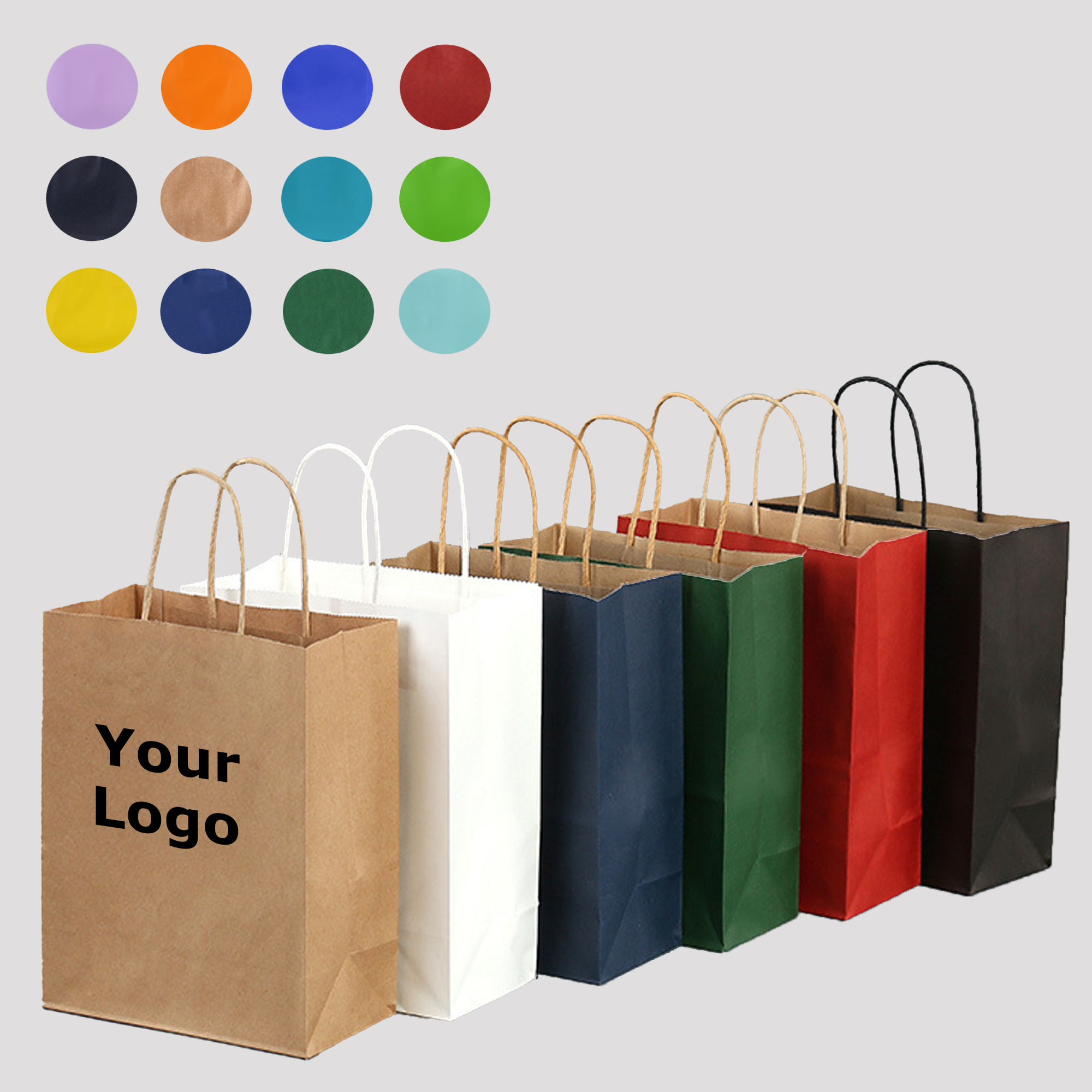 Kraft Paper Wedding Gift Bags With Handles 9