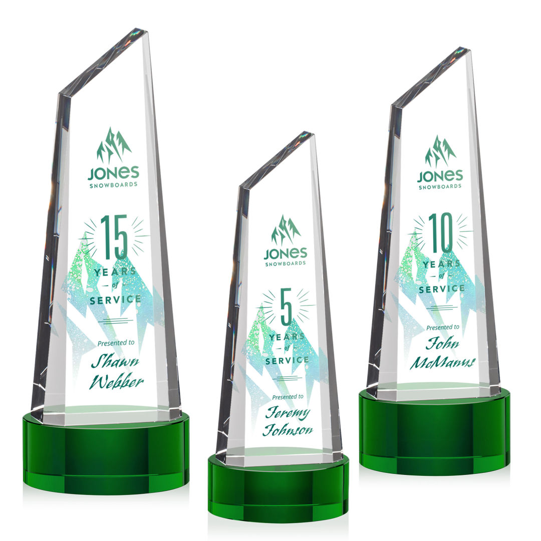 Akron VividPrint™ Award on Base - Green