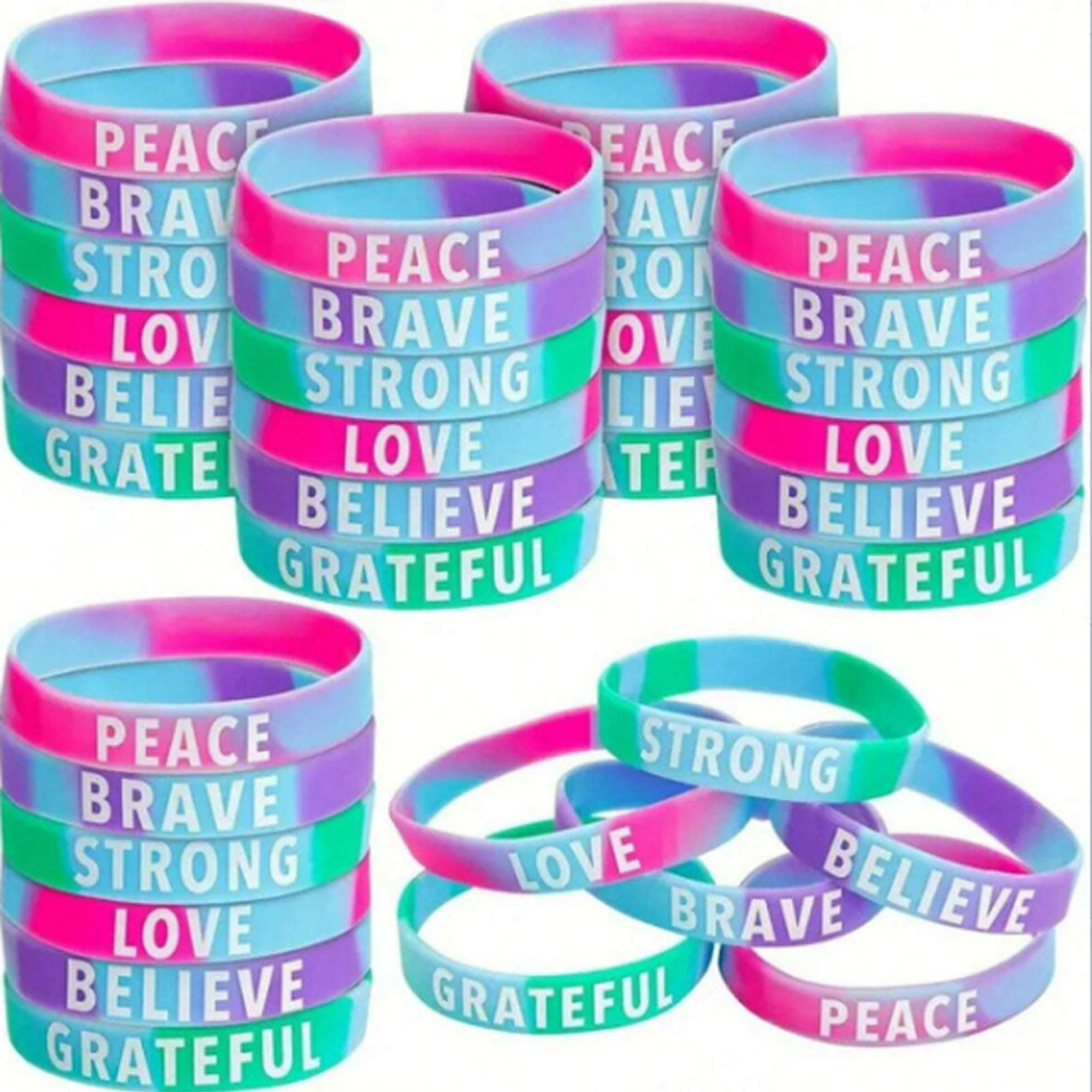 Customizable Silicone Wristbands with Brand Imprint 2