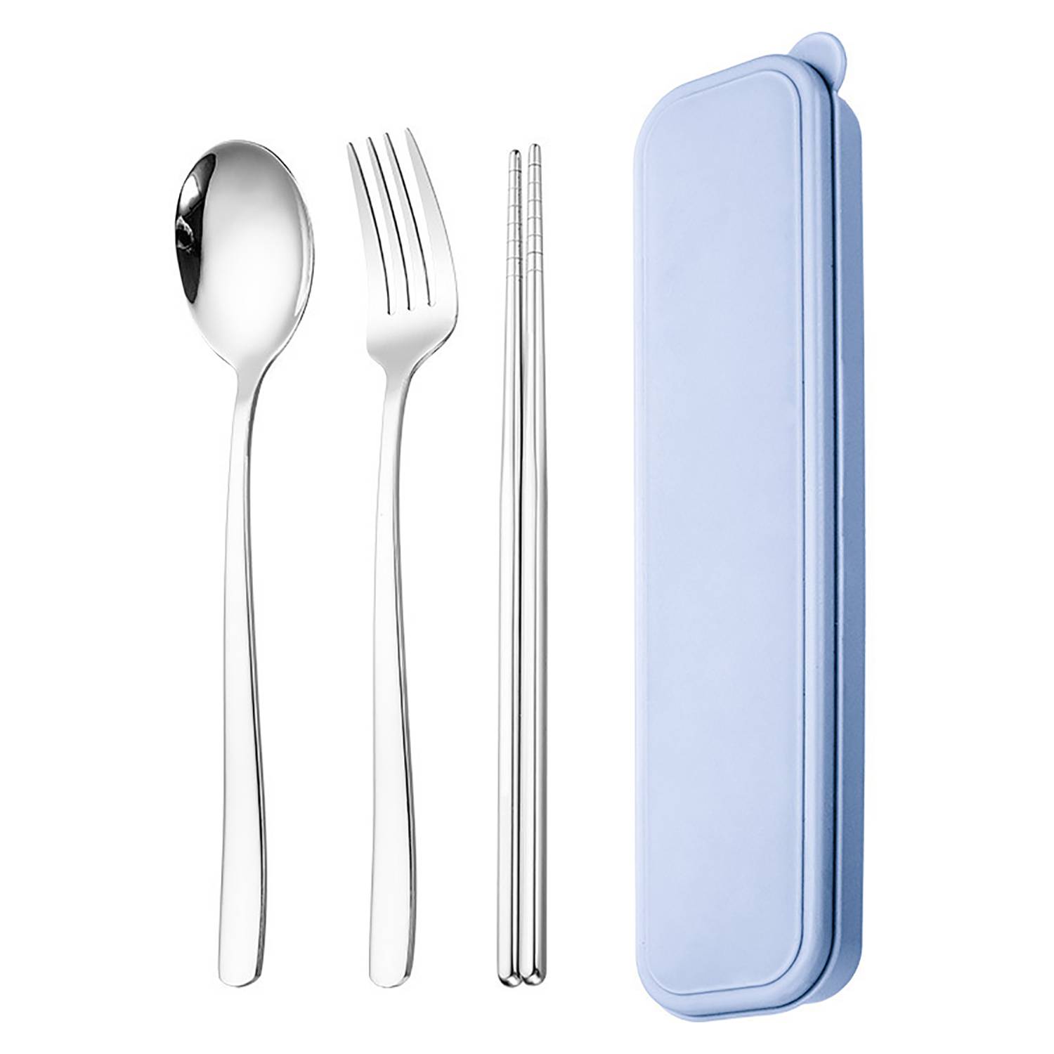Stainless Steel Chopsticks Spoon Fork Cutlery Set w/ Box 5