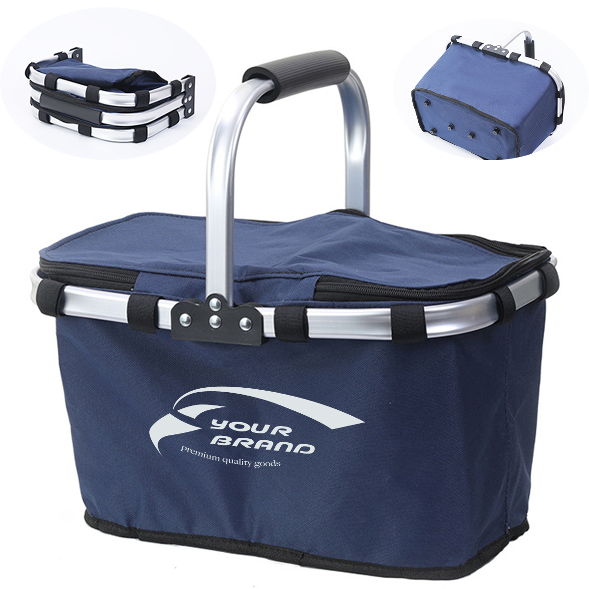 Collapsible Insulated Shopping Picnic Basket 2