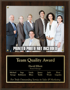 Picture Plaque Walnut Finish 2