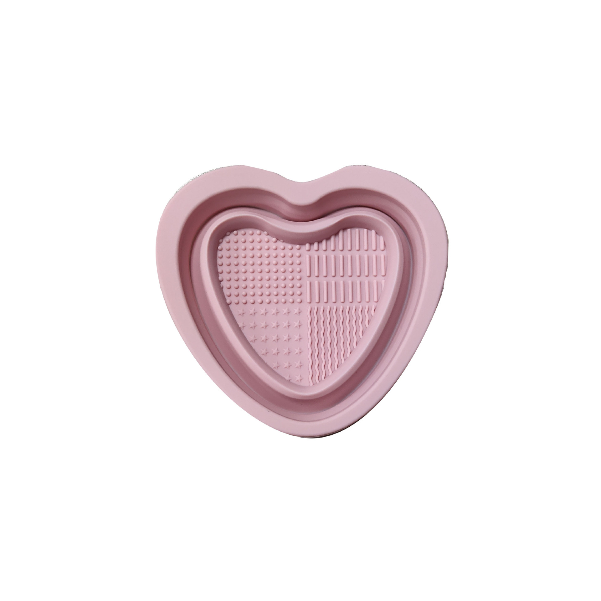 Silicone Makeup Brush Cleaning Pad --Heart Shape 10