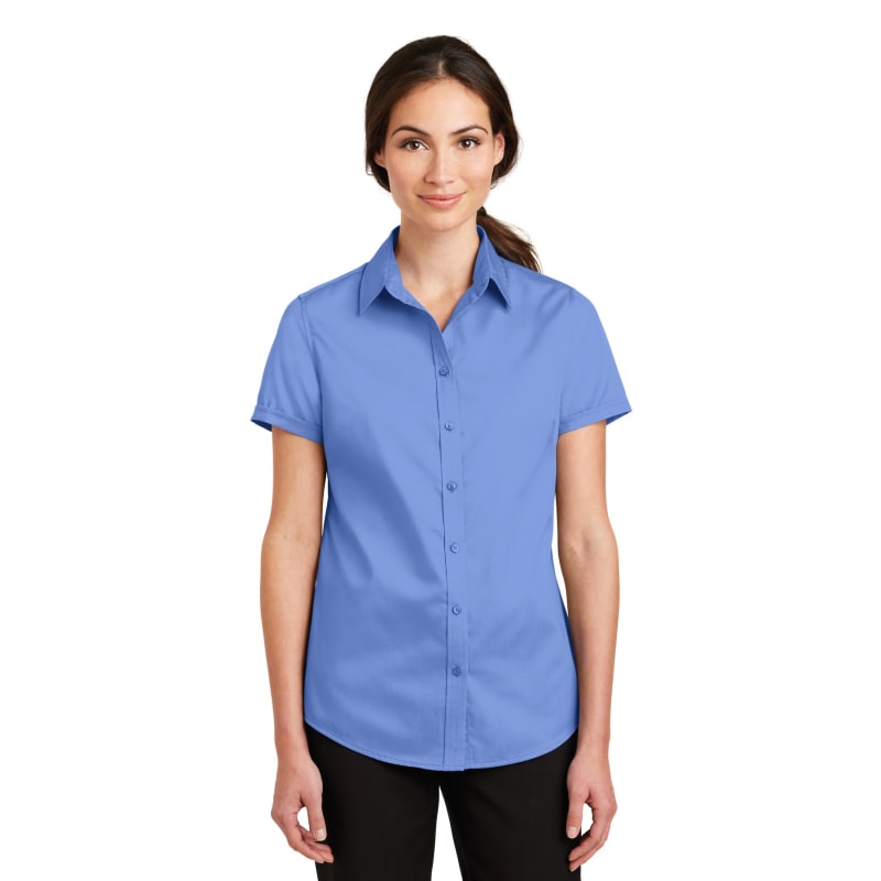 Port Authority Ladies Short Sleeve SuperPro Twill Shirt. 15