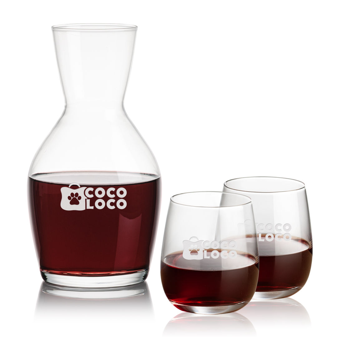 Westwood Carafe & Crestview Stemless