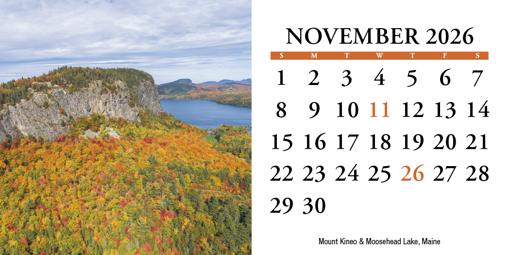 HotLine® Products Scenic America® Desk Tent Calendar 1