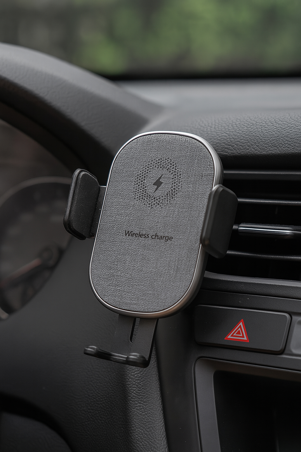 15W Fast Wireless Car Charger with Auto-Sensing Phone Mount & Adjustable Air Vent Holder 12