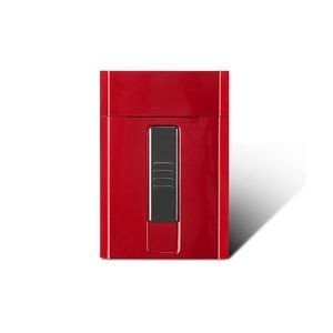 Slim Aluminum Cigarette Case With Magnetic Closure And USB Rechargeable Lighter Top 17