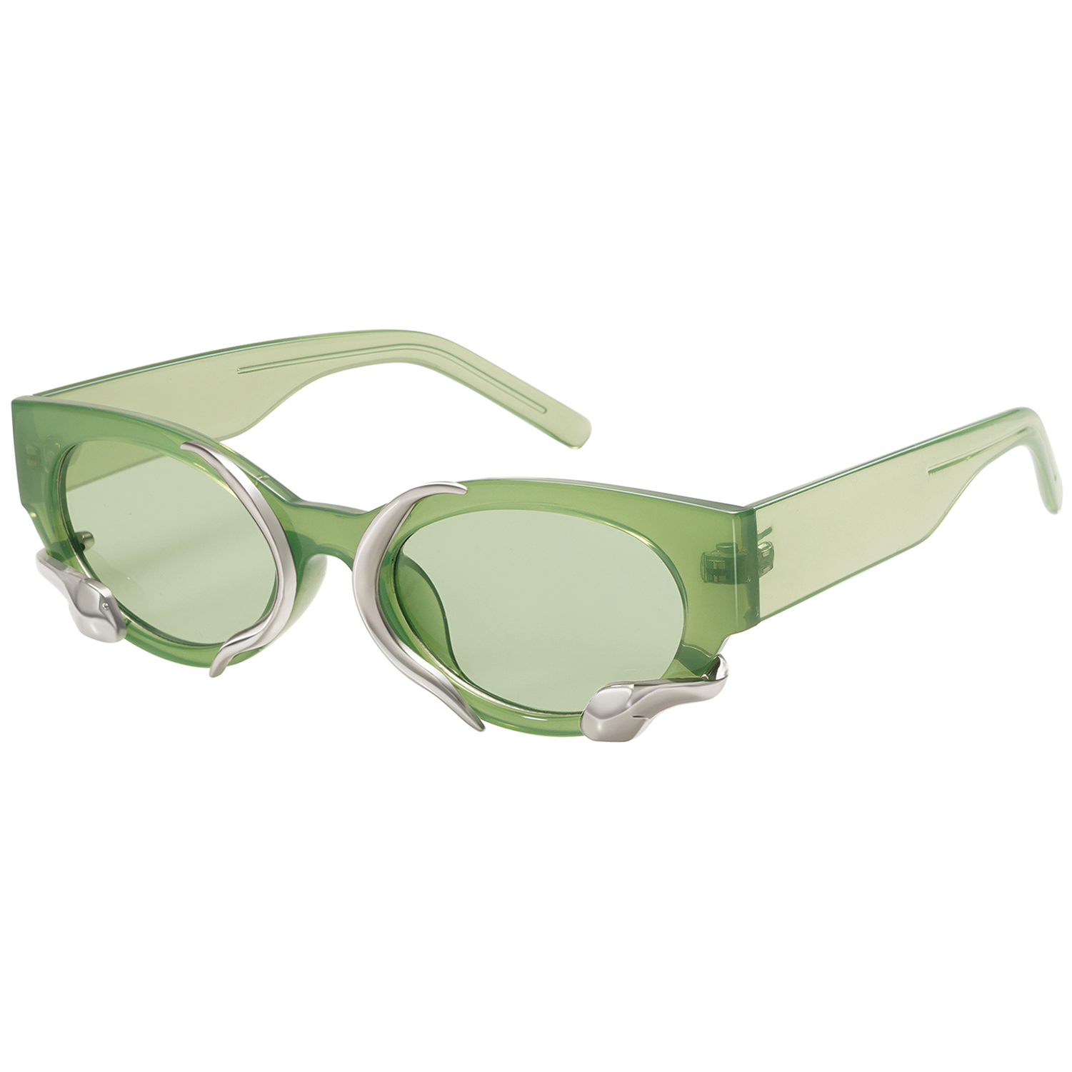 Vintage Metal Snake Sunglasses 7