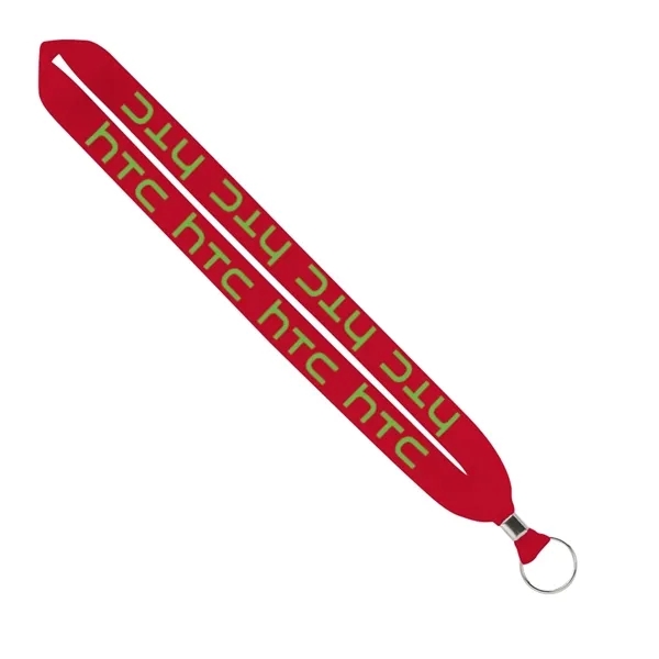 3/4" Polyester Keychain with Metal Crimp & Split-Ring 6