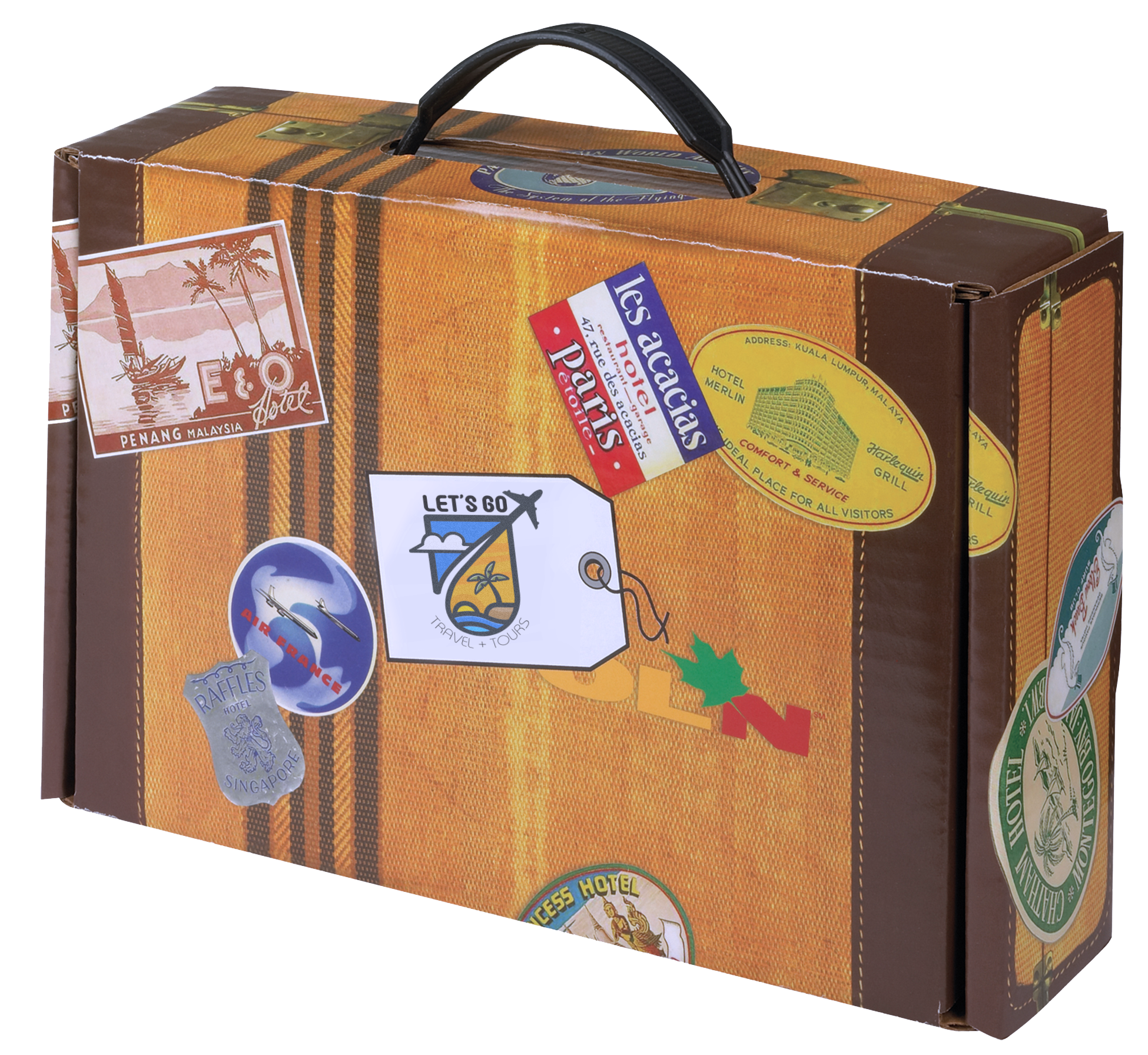 9 3/4" x 6 3/4" x 2 3/4" - Small Suitcase Box 2