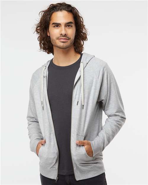 Unisex Icon Lightweight Loopback Terry Full-Zip Hooded Sweatshirt - SS1000Z 106
