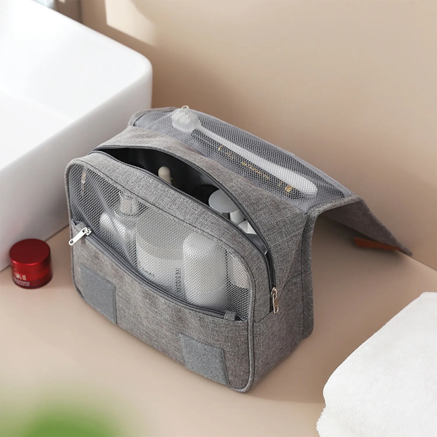 Toiletry Bag Hanging Travel Makeup for Women 3