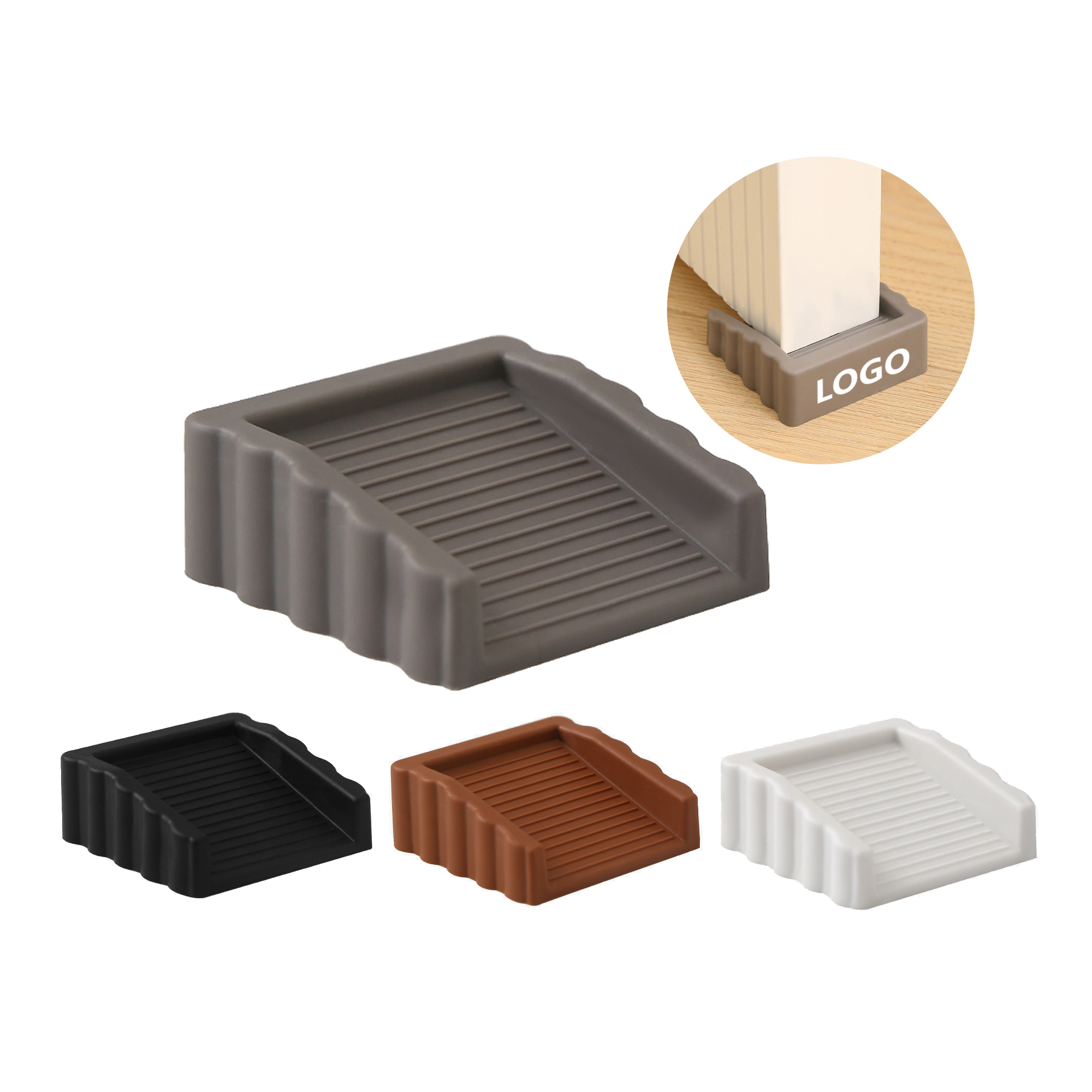 Non-Slip Silicone Door Stopper Wedge 2