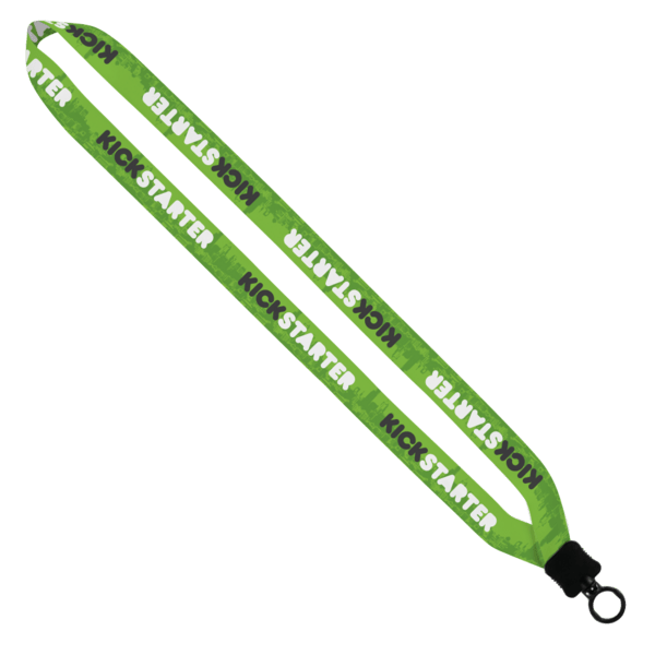 3/4" Dye-Sublimated Lanyard with Plastic Clamshell & Plastic O-Ring 2
