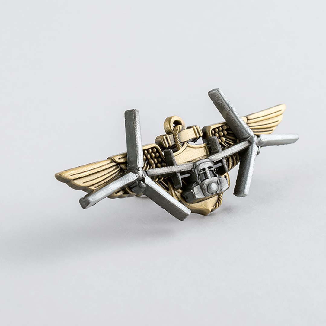 3D Alloy Custom Lapel Pin with No Color Fill 2