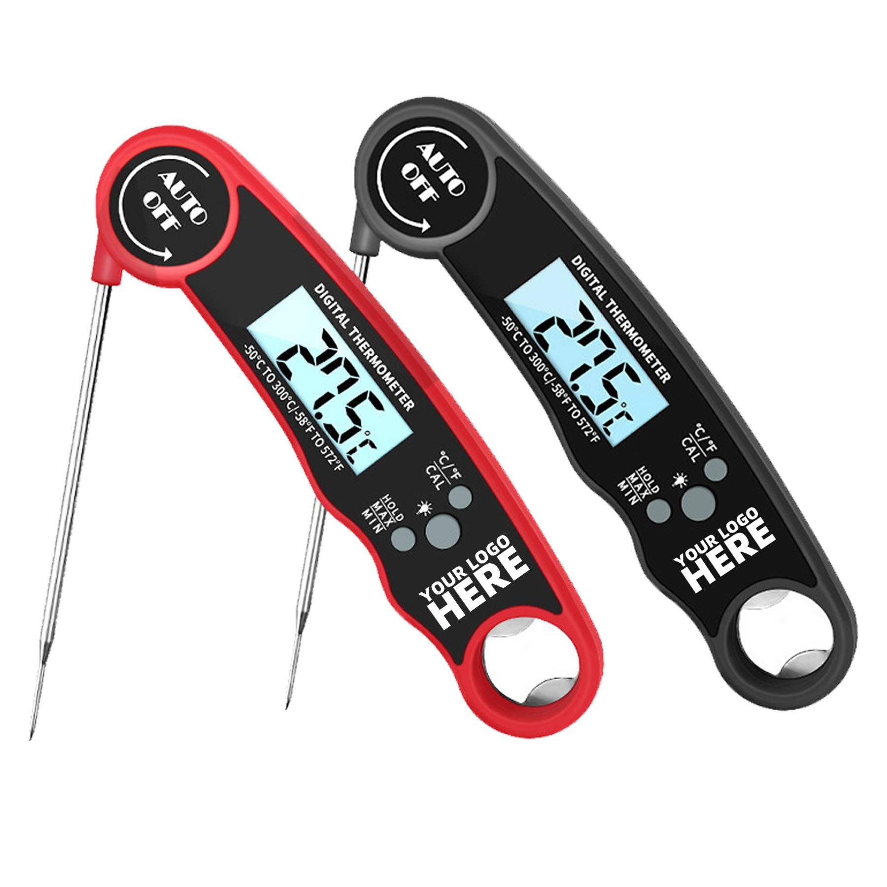 Grillers Instant Read Meat Thermometer w/Backlight
 1